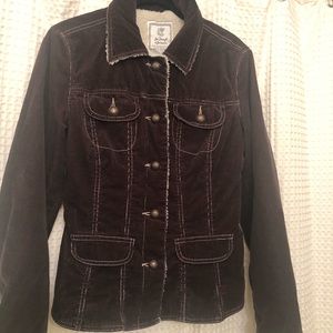 for Jospeh fortune brown corduroy fur lined jacket